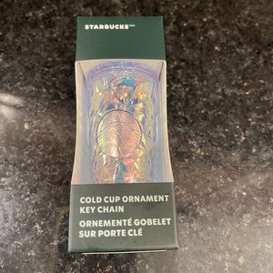 Starbucks cold cup ornament key chain